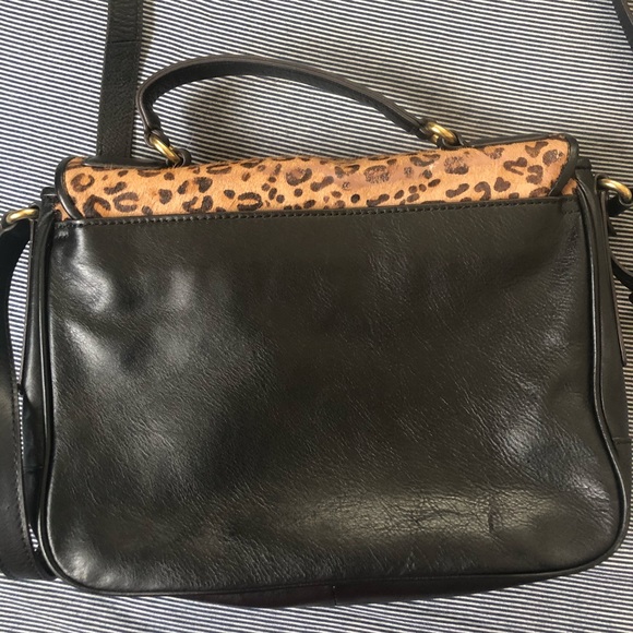 Fossil leopard pony hair crossbody purse - Picture 4 of 5